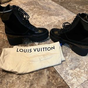 Louis Vuitton combat boots